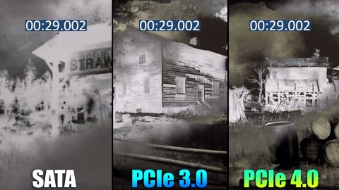 SSD NVMe PCIe 4.0 vs SSD NVMe PCIe 3.0 vs SSD SATA III Loading Windows and Games