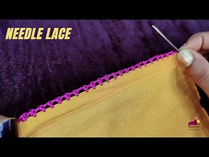How To Make Design With Needle and Thread | Randa Embroidery Border | Embroidery for Beginners 1042