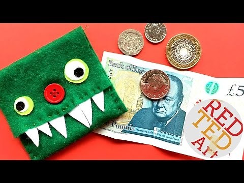 Easy Monster Purse DIY - How to Sew a Felt Purse - Easy Sewing Projects