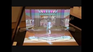 プロジェクションマッピングアプリでミクのデスクトップライブステージ