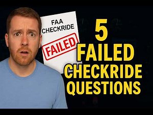 5 Failed FAA Checkride Questions | You need to know all of these before your checkride.