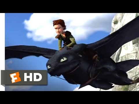 How to Train Your Dragon - Flying Toothless Scene | Fandango Family