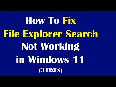 How To Fix File Explorer Search Not Working in Windows 11 (Very Simple)