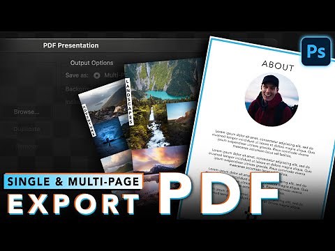 How To Save A PDF In Photoshop - Single & Multi-Page PDF Exporting