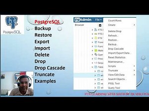 PostgreSQL backup, restore, Import, Export & debug CSV Import Issues database with Pgadmin VD#10