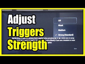 How to Adjust Strength of Adaptive Triggers & Vibrations on PS5 Console (Fast Tutorial)