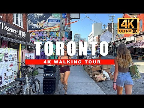 🇨🇦 Toronto, Canada Walking Tour - Downtown Dundas St W & Kensington Market [4K Ultra HDR/60fps]
