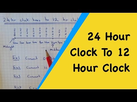 How to convert 24 hour clock times into 12 hour clock times (normal times am and pm)