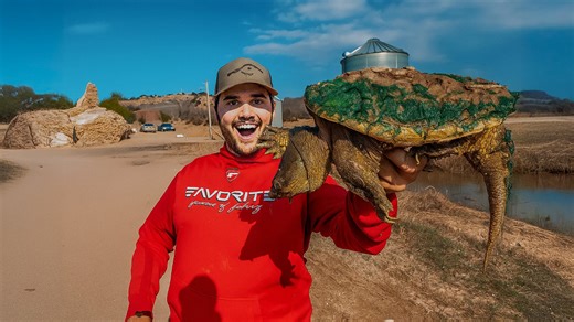 Epic SNAPPING Turtle CATCH CLEAN COOK!!!