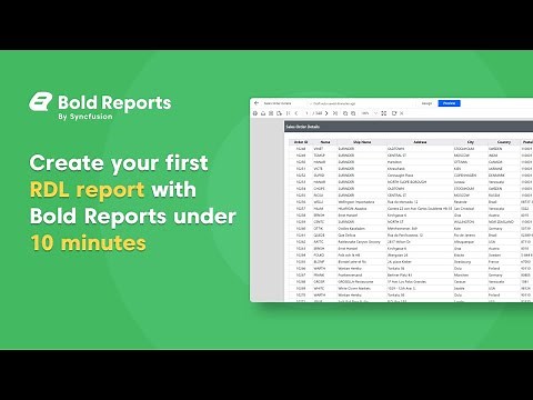 How to Create a Report | Bold Reports