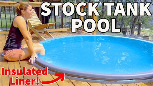 Build a Stock Tank Pool in Your Deck for Summer Fun