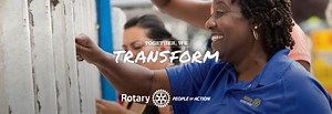 How does Rotary International use membership dues
