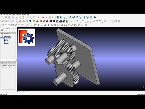 FreeCAD GearBox Design (Simple One)