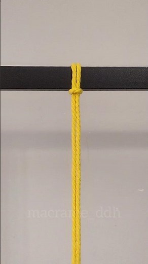 Easy Macrame Knot Pattern 🪢 | Beautiful DIY Macrame Tutorial for Beginners #shorts