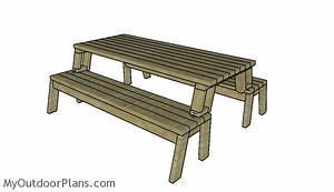 Folding Picnic Table Plans | MyOutdoorPlans