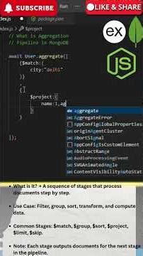 Mongoose Aggregation Pipeline Explained | Node.js Advanced Queries | Mongoose Node.js Tutorial