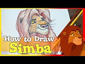 How to Draw SIMBA from Disney's THE LION KING