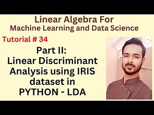 Tutorial 34 Part II: Linear Discriminant Analysis using IRIS dataset in PYTHON | LDA using Python