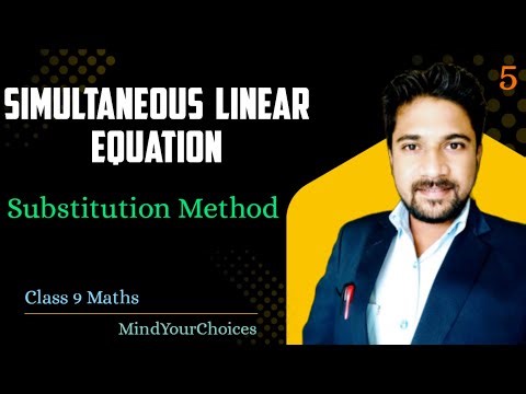 The Easiest Way to Solve Simultaneous Equations by Substitution | Algebra Help