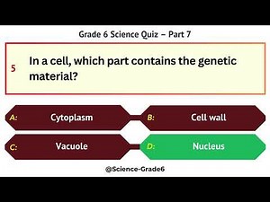 Grade 6 Science Quiz – Part 7/10 | Test Your Science Skills with These 10 Engaging MCQs