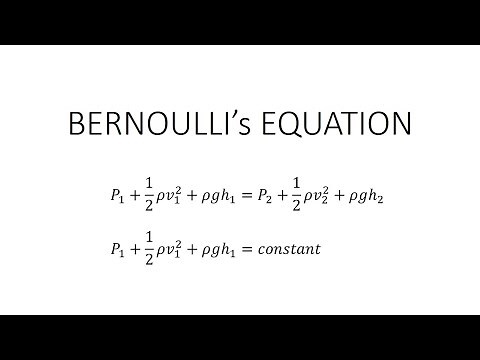 Bernoulli's Equation Proof (Physics motion of fluids)