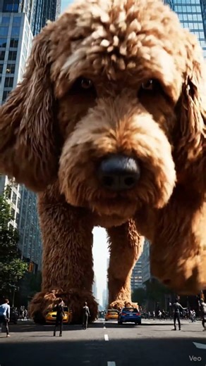 🚨 Cocka Kong in Town 🐶🏙️ #GiantDog #Cockapoo #CockaKong #ViralDog #RealisticDog #shortsviral