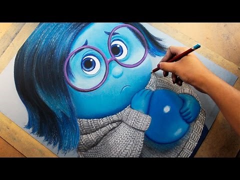 Speed Drawing: Sadness (Inside Out) [Tristeza / Intensamente] | Diana Díaz