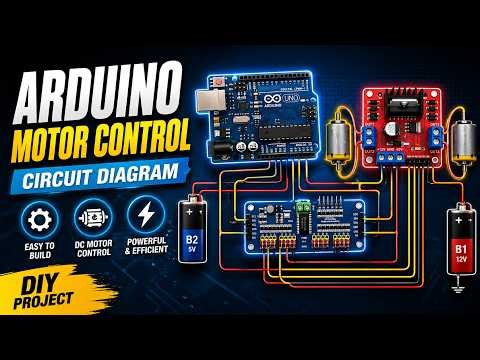How to control DC motor using Arduino, PCA9685 and L298N