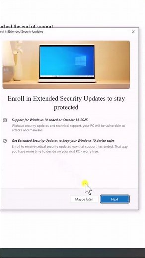How To Extend Windows 10 Security Update For Free till 2026