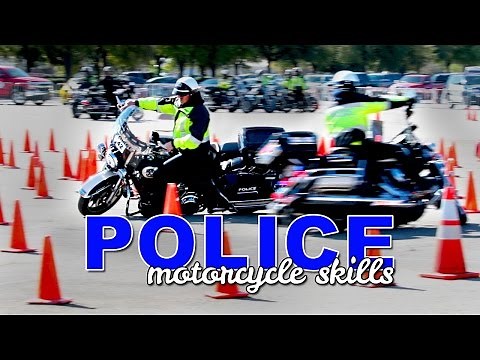 Motorcycle Police Training - Skills Competition