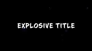 Particle Text Line - Free After Effects Template | Mixkit