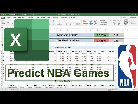 Project NBA Games With Probability | Excel Tutorial