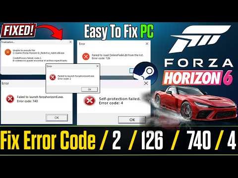 Fix Forza Horizon 6 Error 126, Error 740, CreateProcess Failed Code 2, Self Protection Failed Code 4