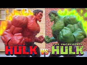 Hulk vs Red Hulk (STOP MOTION)