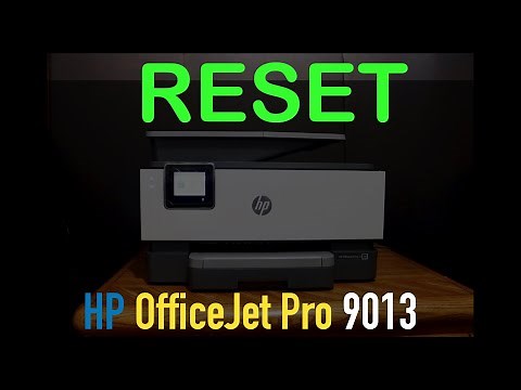 HP OfficeJet Pro 9013 Reset to Factory Default Setting review !!