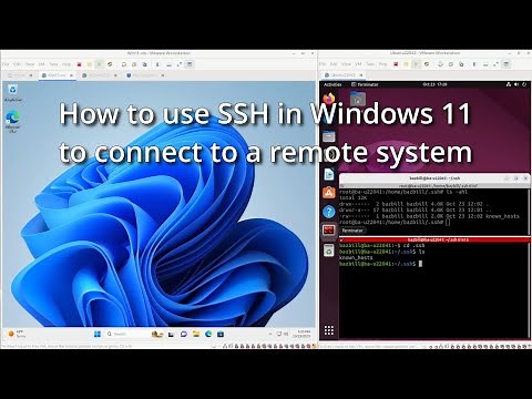 How to use SSH in Windows 11 to connect to a remote system | Create SSH key pair in Windows