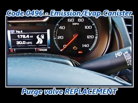 EVAP Canister/Emission system purge valve replacement 2014-2019 CHEVY IMPALA LTZ | Code P0496