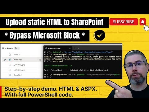 Upload any static HTML to SharePoint Online