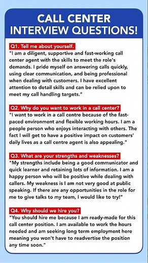 CALL CENTER INTERVIEW QUESTIONS & ANSWERS! #jobinterview #callcenter