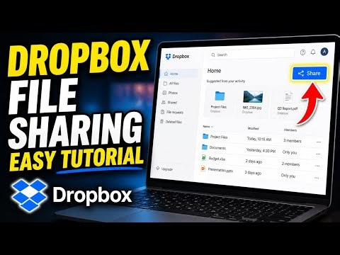 How to use Dropbox for File Sharing - Easy Tutorial