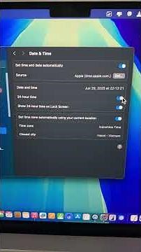 How to change 24 hour to 12 hour clock on Mac #shorts