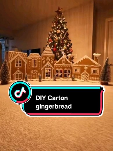 Transform a Cardboard Box into a Gingerbread House