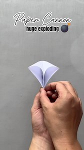 How to make a huge exploding paper cannon 🤯, paper popper #vvvreview #papercrafts #diy #origami | Vĩnh Hí
