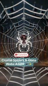 Crystal Spiders Weaving Glassy Webs 🕷️✨ ASMR Sounds #asmr #asmrtriggers #asmrsounds #tingles #relax
