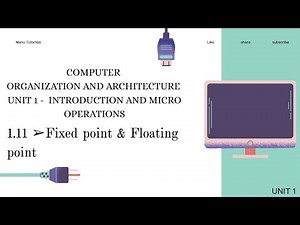 1.11 - Fixed point and floating point representation