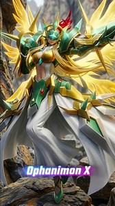 Plotmon X to Ophanimon X Evolution #Digimon #DigimonAI #Digivolution
