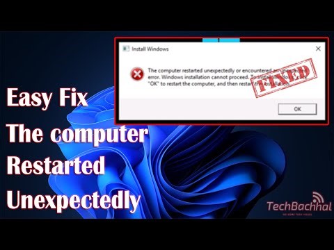 Fix “The computer restarted unexpectedly” Error on Lenovo Laptop - Pc | Windows 11/10/8/7