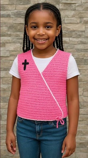 🧶Easy Crochet Kids Tank Top/Vest for Beginners/Vest in Different Sizes #untie
