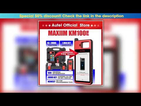 Hands-on Autel KM100E Key Programming Tool Automotive Diagnostic Scanner Free Update Key