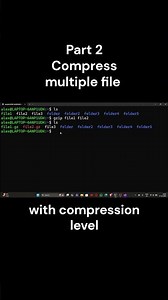 Compress Multiple Files & Maximum Compression (-9)